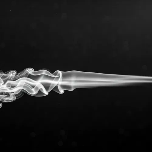 Motif de fumée abstrait en noir et blanc