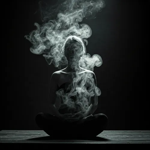 Mains en posture dhyana mudra