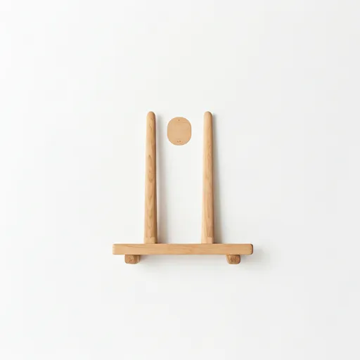 Chaise en bois minimaliste dans une grande pièce lumineuse